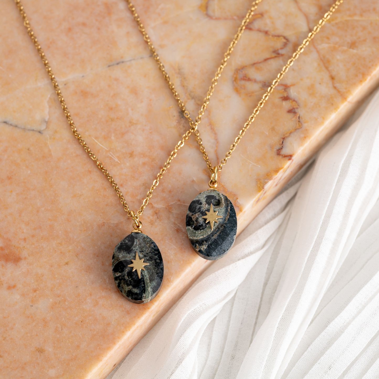 Jaspis Ketting - Noordster - Edelsteen Hanger - Visie