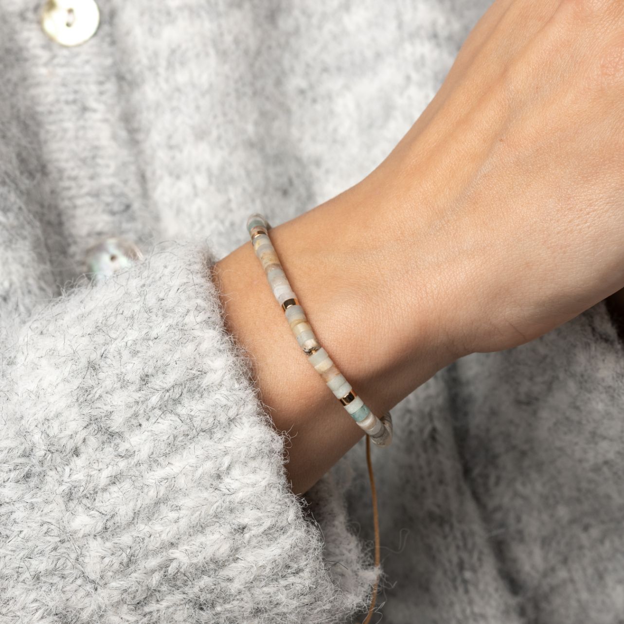 Amazoniet Armband - Balans - Verstelbaar