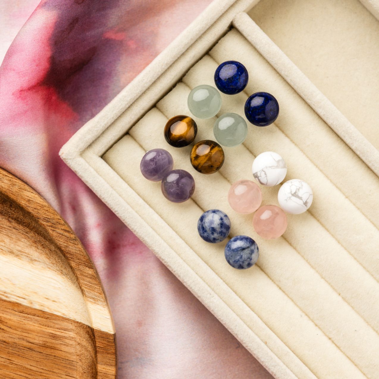 Lapis Lazuli Oorknopjes - Edelsteen Oorbellen - Oorstekers - Zelfvertrouwen