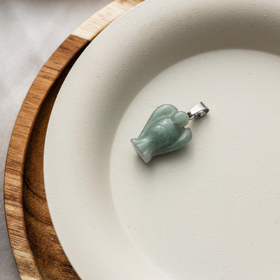 Amazoniet Hanger - Groene Beschermengel - Edelsteen Engeltje - Kalmering