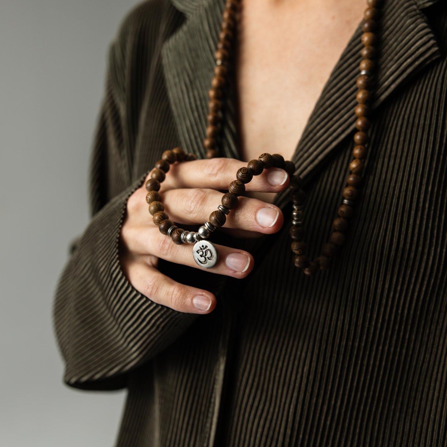 Mala Ketting & Armband - Ohm - Wengé-Hout