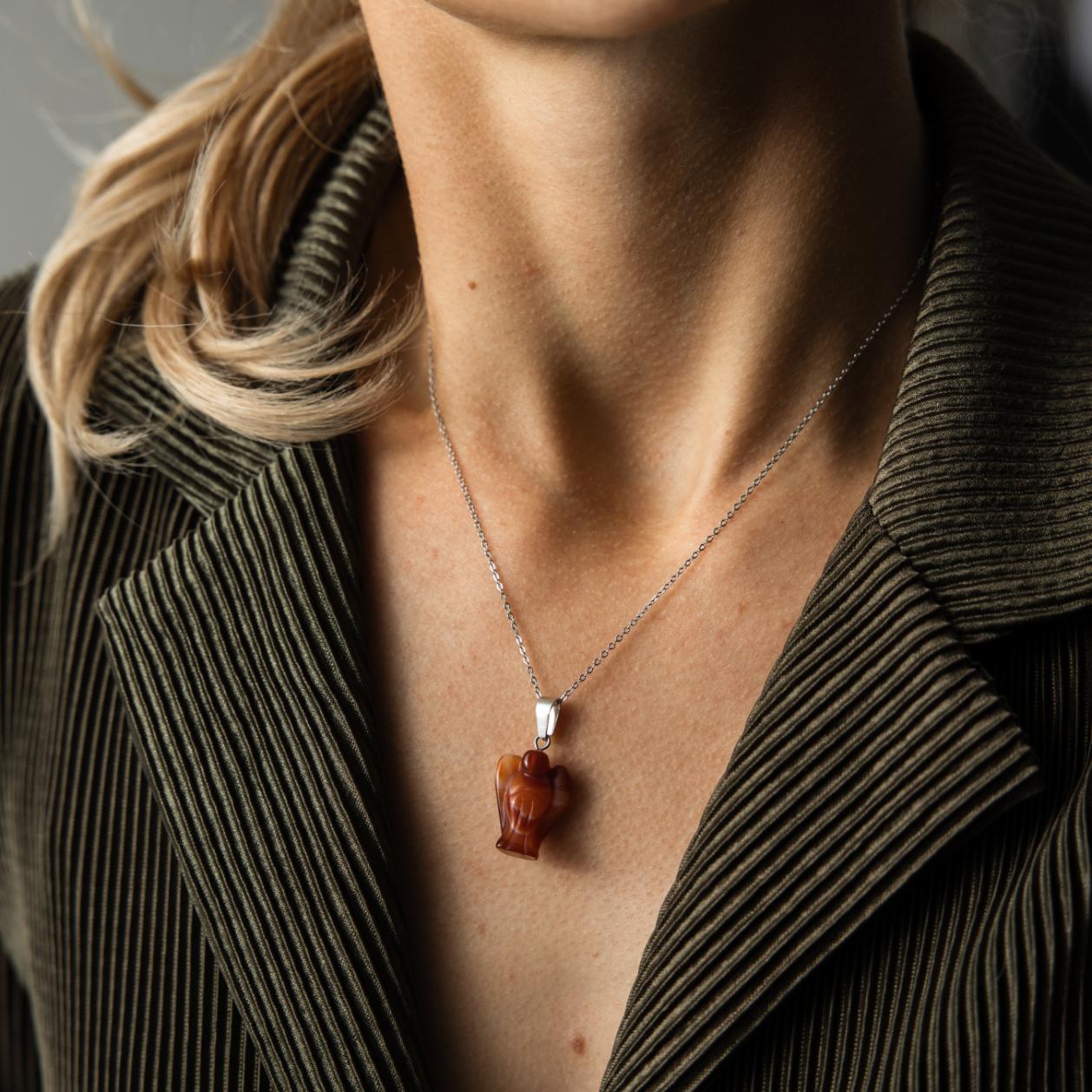 Ketting Hangers Engel - Set van 7 - Gemixte Engelen Edelstenen - Gelukshangers