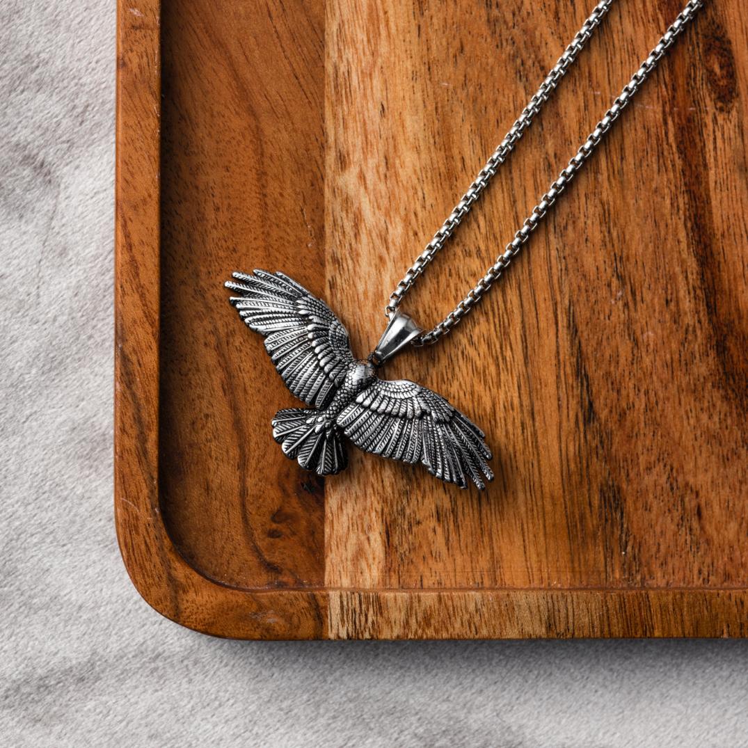 Adelaar Ketting - RVS - Roofdier Vogel Hanger - Onafhankelijkheid
