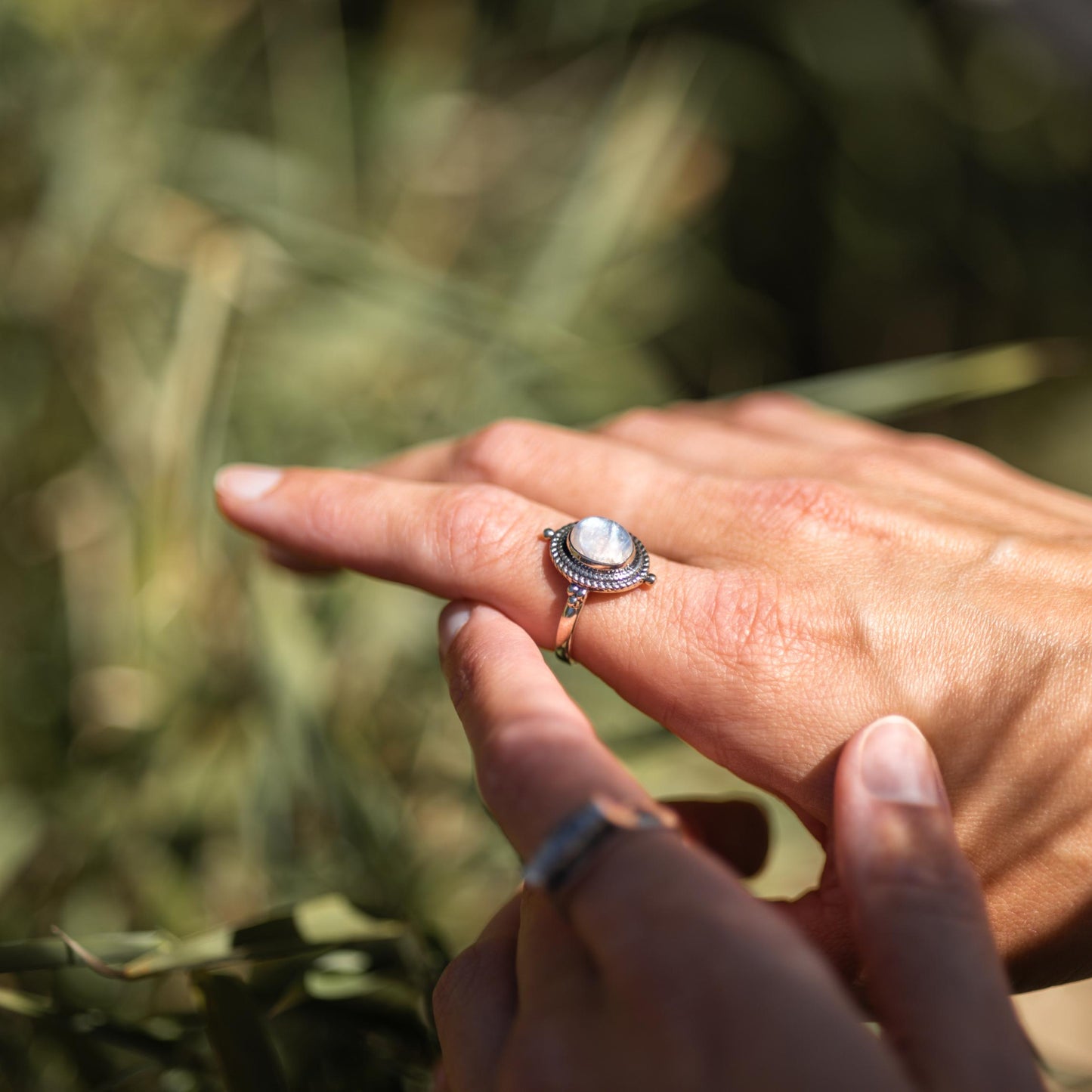 Premium Pure - Maansteen Ring - 925 Sterling Zilver