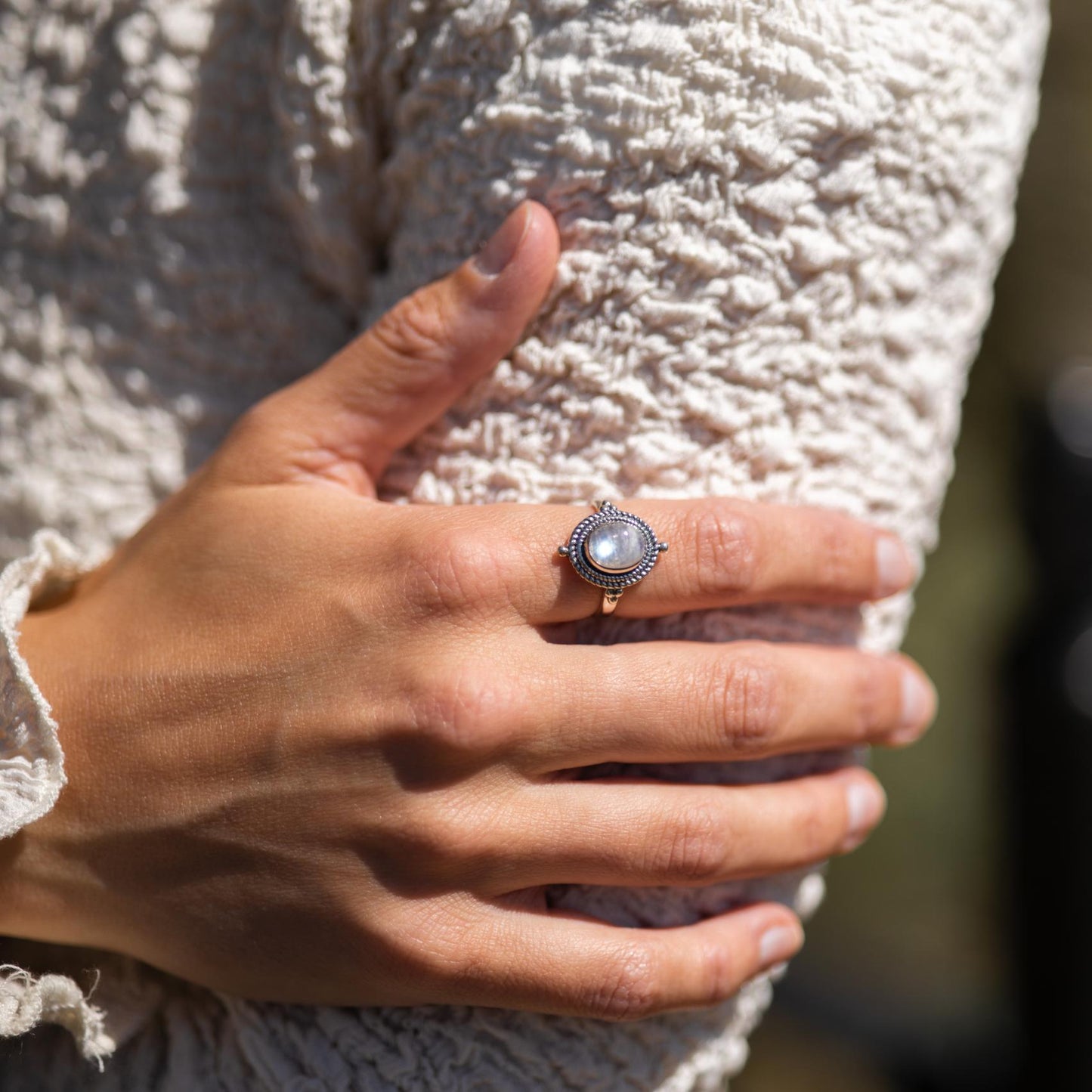 Premium Pure - Maansteen Ring - 925 Sterling Zilver