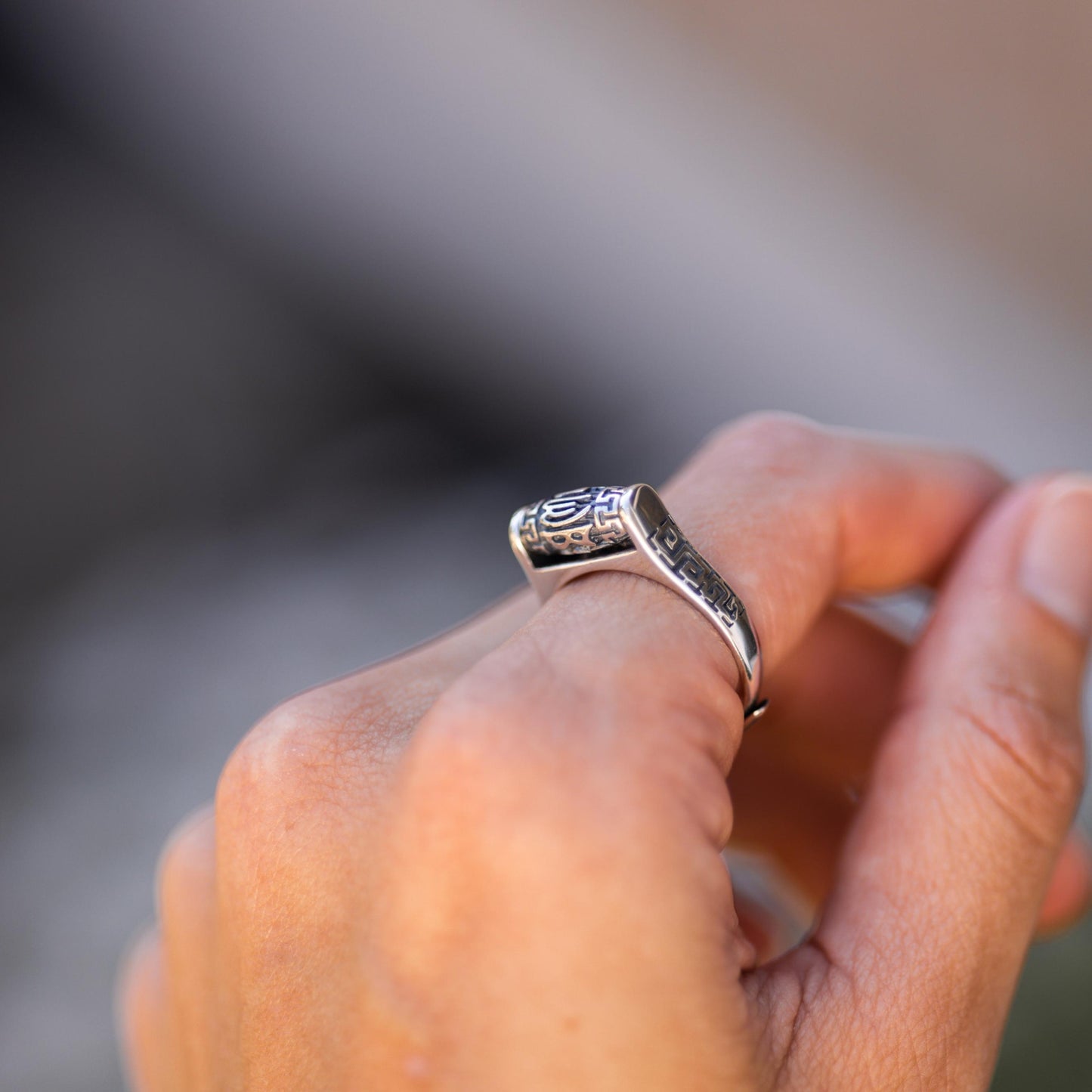 Tibetaanse Ring - 925 Sterling Zilver - Gebedswiel - Verstelbare Geluksring