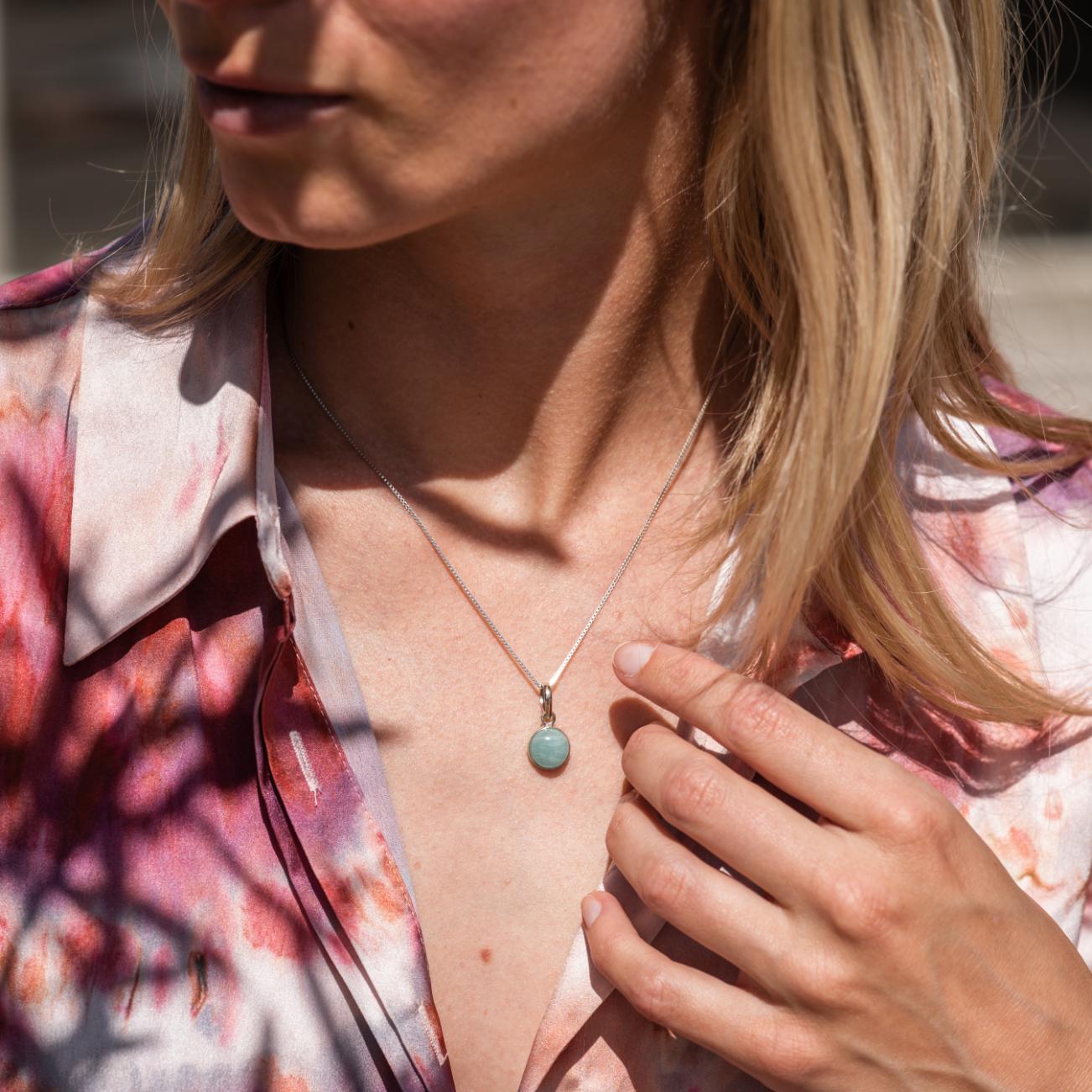 Premium Pure - Larimar Hanger - 925 Sterling Zilver