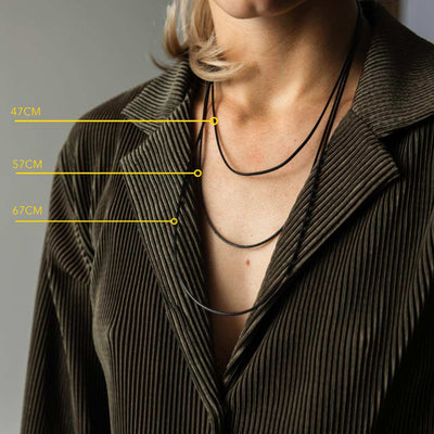 Waxkoord Ketting - Halsketting Basis - 67 cm