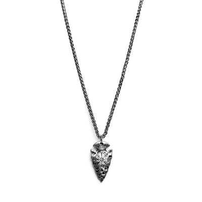 Speerpunt Ketting - Viking Ketting - Vegvisir - RVS