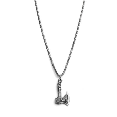 Viking Ketting - Bijl - Axe Hanger - Havik & Wolf Zilver