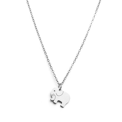 Olifant Ketting - RVS - Zilver - Wijsheid