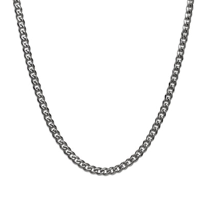 Schakelketting Roestvrijstaal - Cuban Chain Link - RVS Zilver - 3MM - 5MM - 7MM
