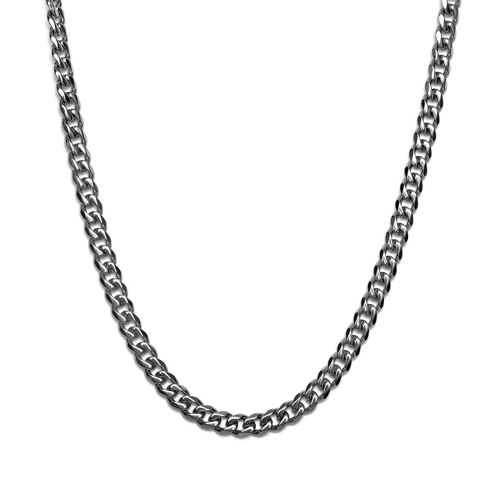 Schakelketting Roestvrijstaal - Cuban Chain Link - RVS Zilver - 3MM - 5MM - 7MM