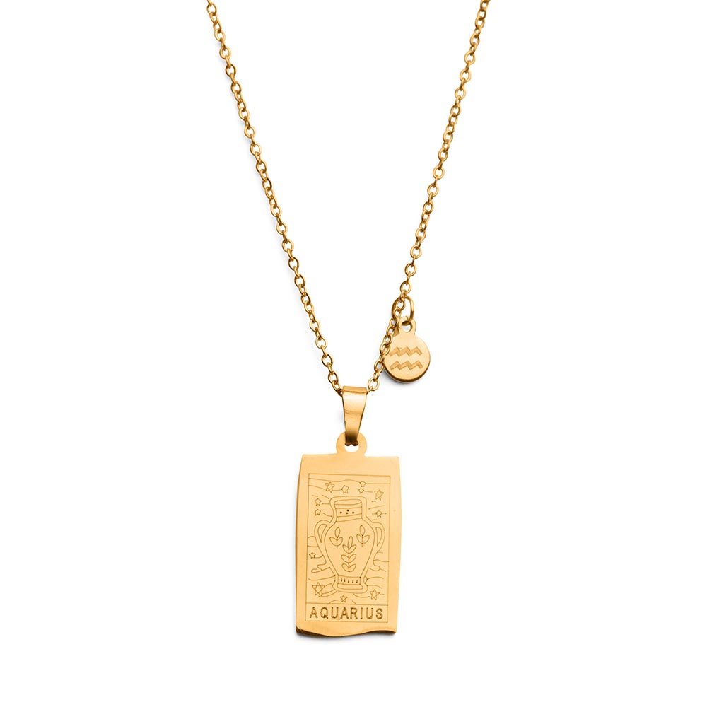 Sterrenbeeld Ketting Zodiac - RVS - 18K Goud Verguld - Horoscoop Ketting