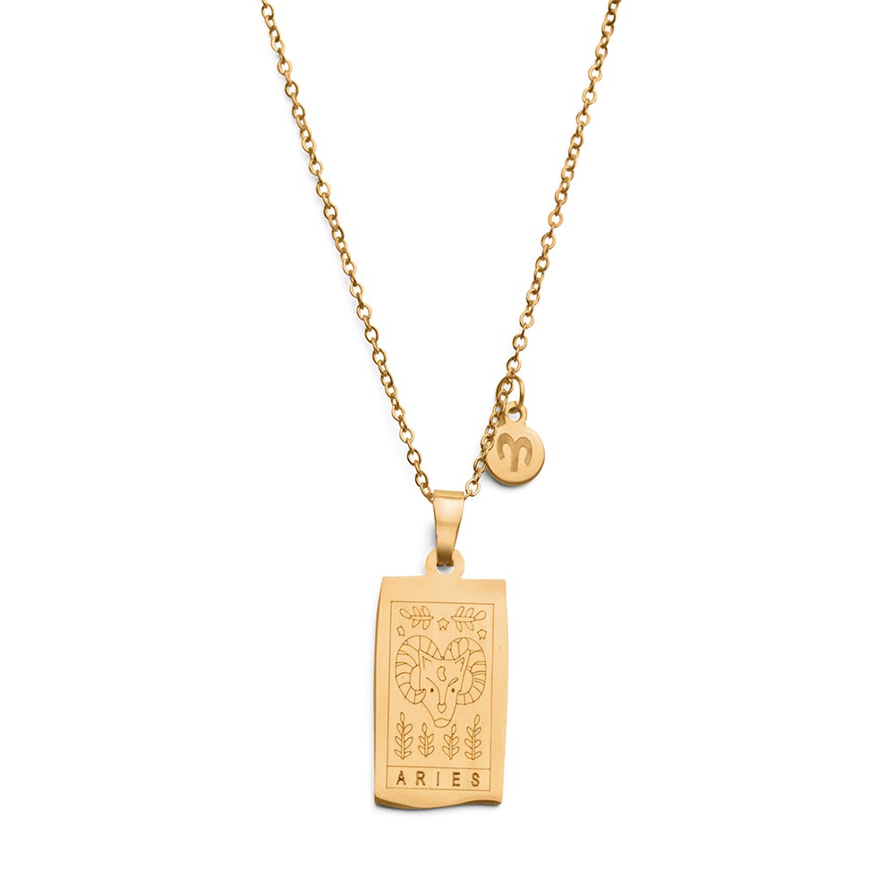 Sterrenbeeld Ketting Zodiac - RVS - 18K Goud Verguld - Horoscoop Ketting