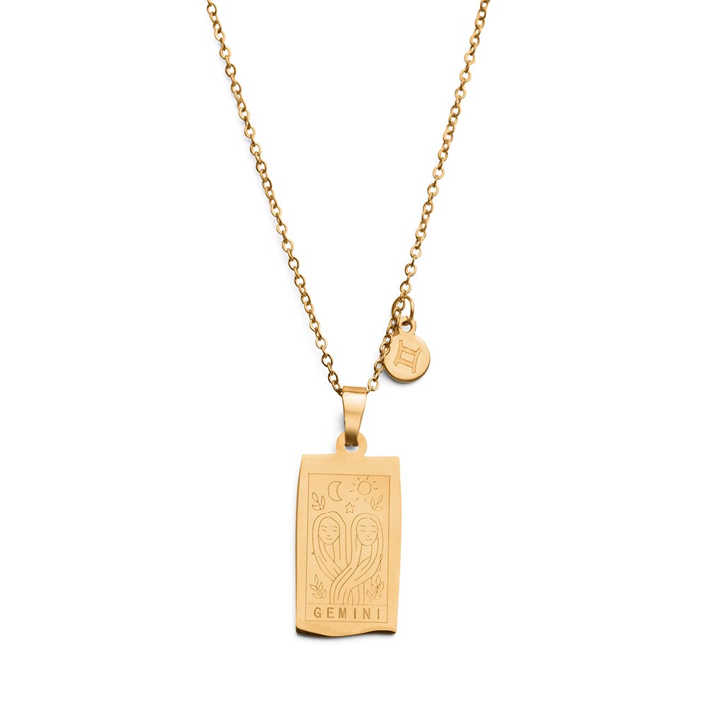 Sterrenbeeld Ketting Zodiac - RVS - 18K Goud Verguld - Horoscoop Ketting