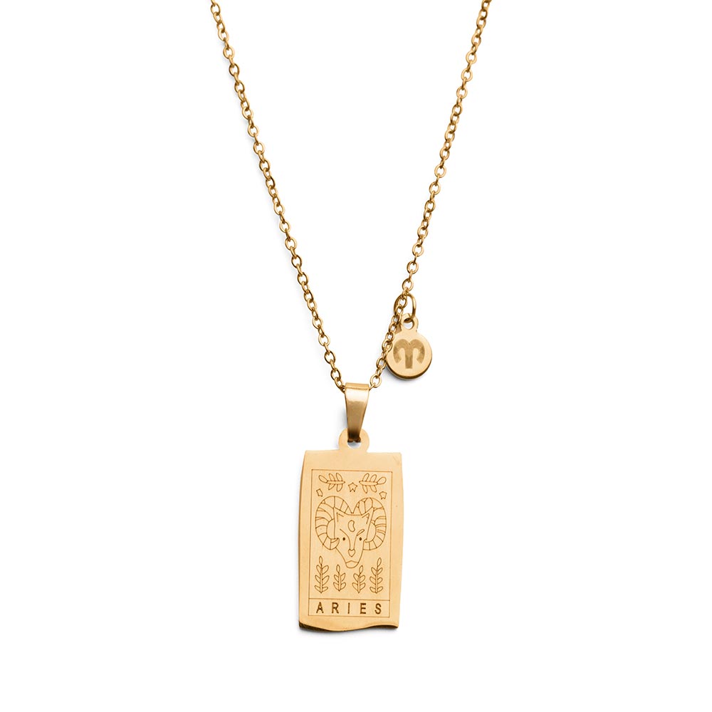 Sterrenbeeld Ketting Zodiac - RVS - 18K Goud Verguld - Horoscoop Ketting