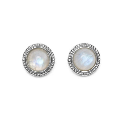 Maansteen Oorknopjes - Oorstekers - 925 Sterling Zilver - Edelsteen Oorbellen