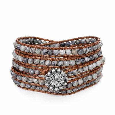 Wikkelarmband Balans - Jaspis Edelstenen - Weerbaarheid