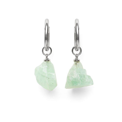 Amazoniet Oorbellen - Edelsteen Oorhangers - Ruw - Balans