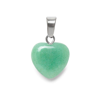 Hanger Edelsteen Hart - Geslepen Hartje Groene Aventurijn - Creativiteit