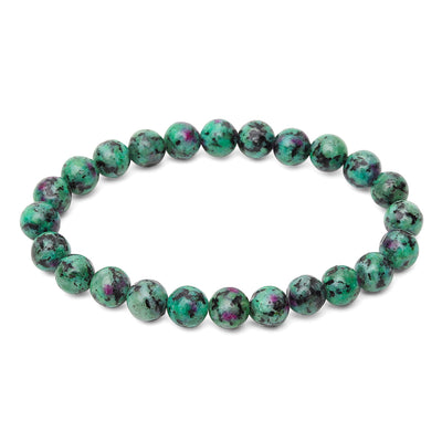 Premium Pure - Robijn in Zoisiet - Balans Armband (epidoot)