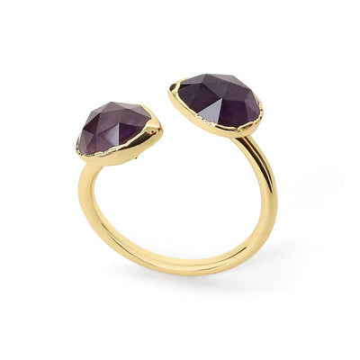 Amethist Ring - Open Edelsteen Ring - Wijsheid