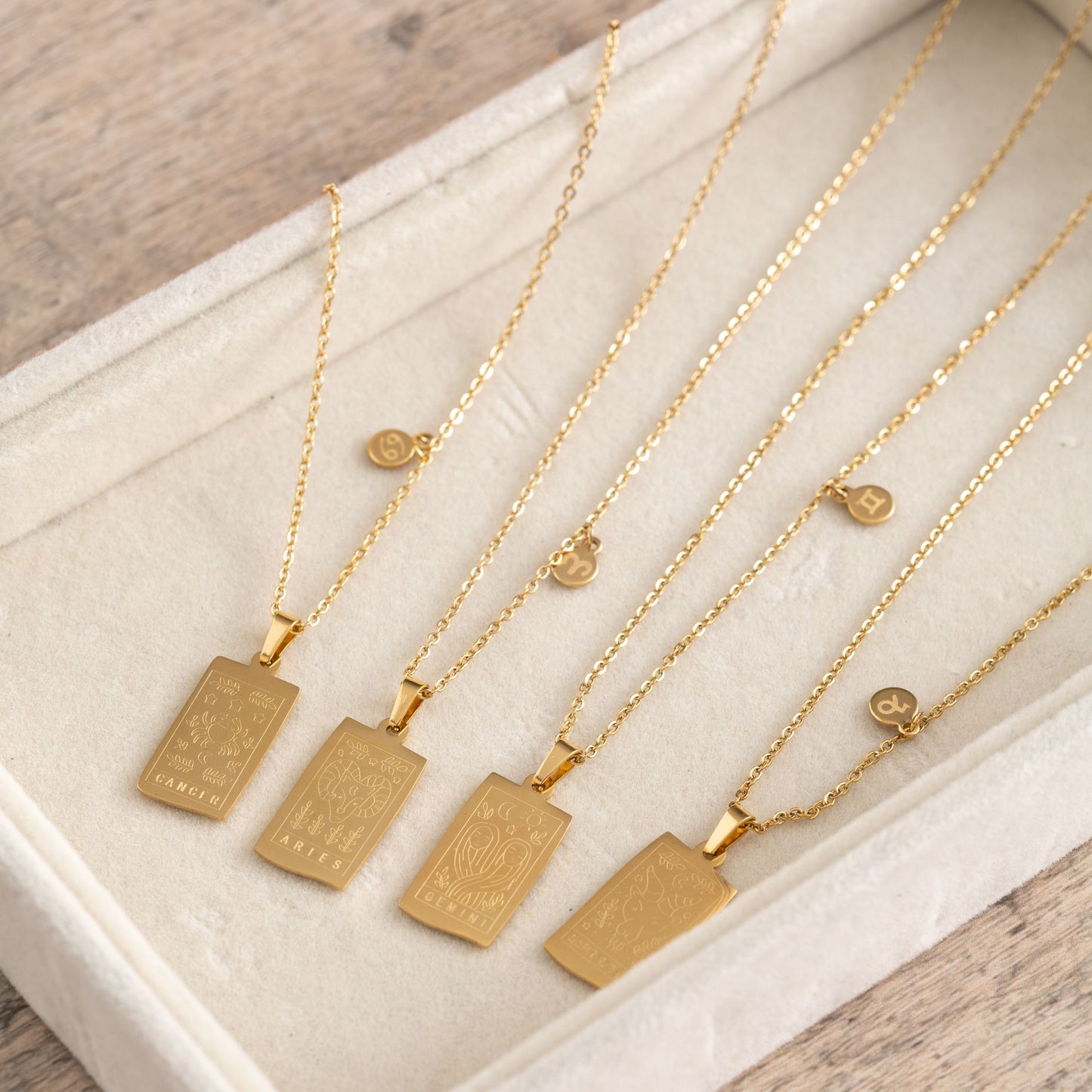 Sterrenbeeld Ketting Zodiac - RVS - 18K Goud Verguld - Horoscoop Ketting