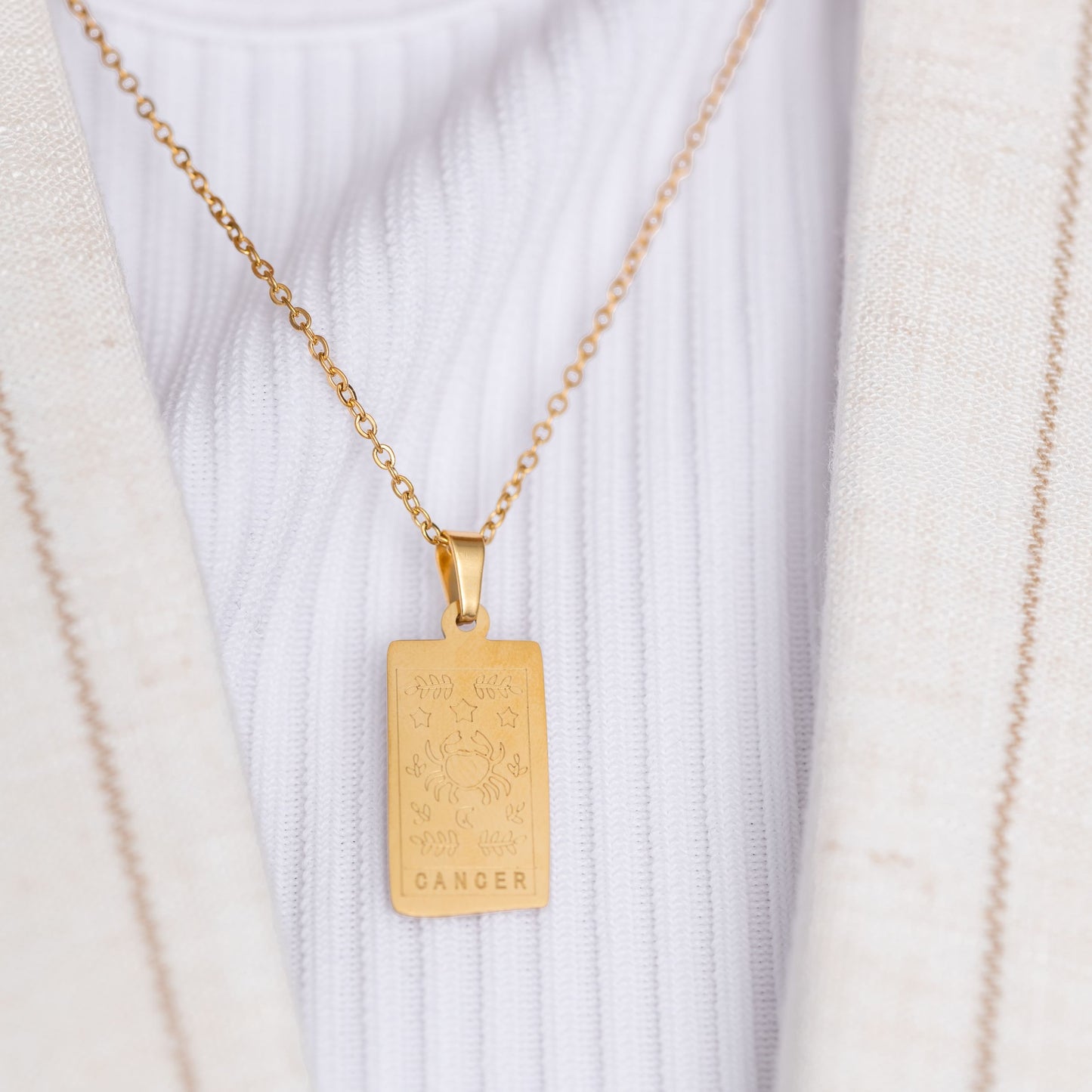 Sterrenbeeld Ketting Zodiac - RVS - 18K Goud Verguld - Horoscoop Ketting