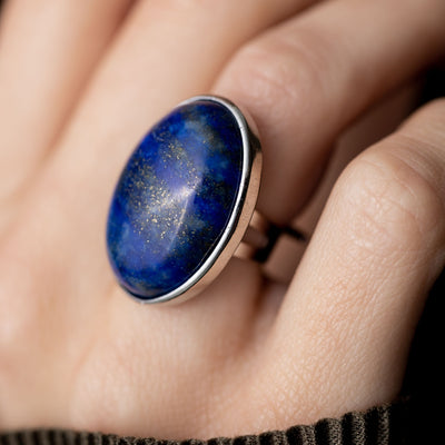 Lapis Lazuli Ring - Cabochon Edelsteen - Vriendschap