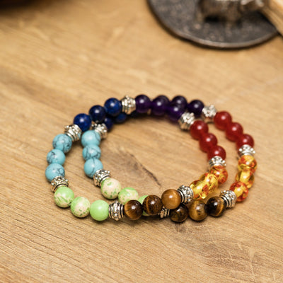 Badu Chakra - 7 Chakra Edelsteen Armband - Kracht