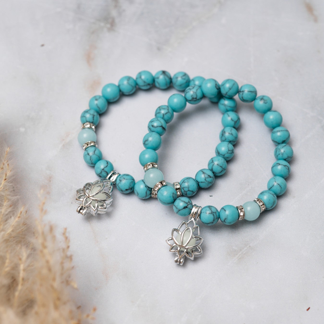 Lotus Armband - Lichtgevend - Turqueniet - Bevrijding