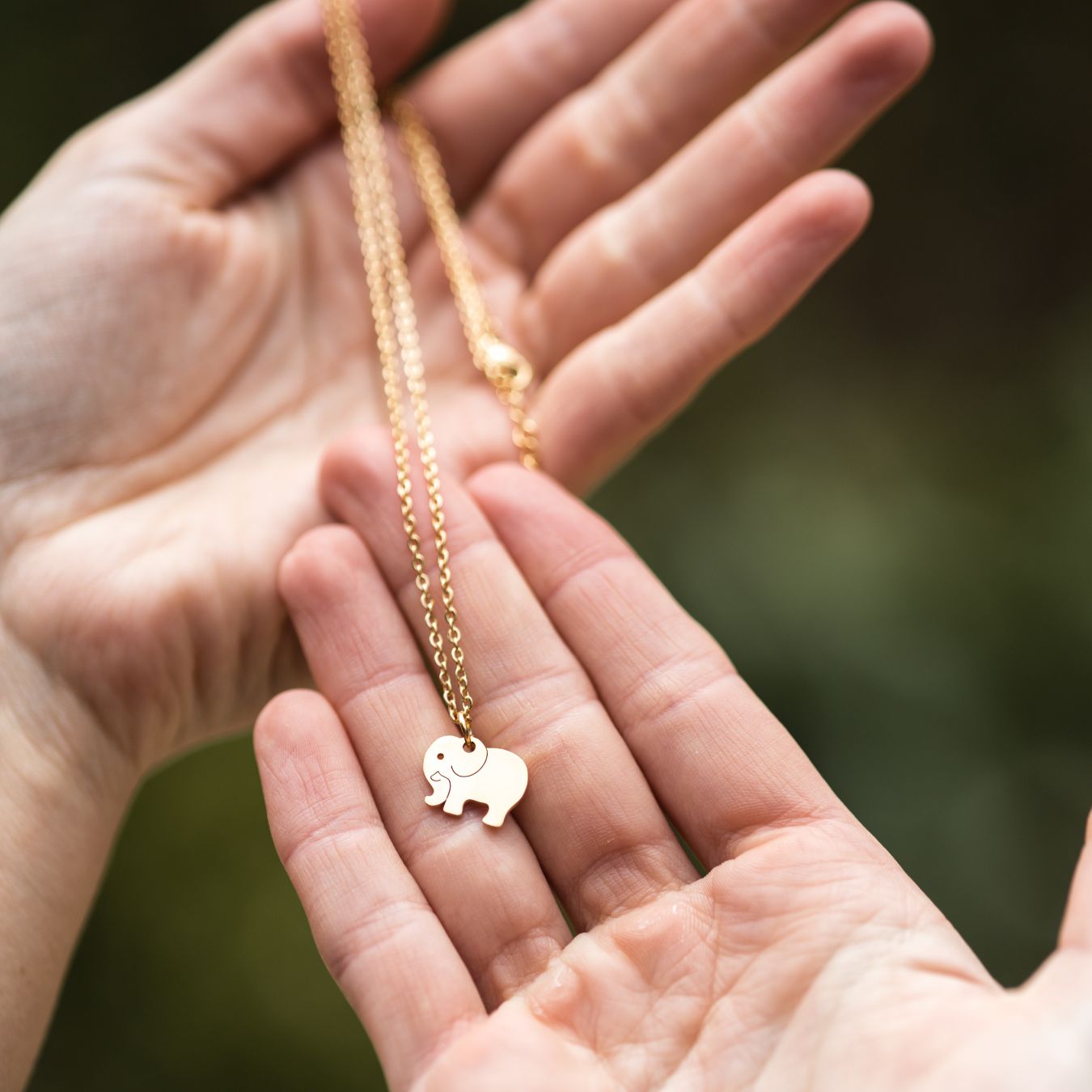 Olifant Ketting - RVS - Goud - Wijsheid