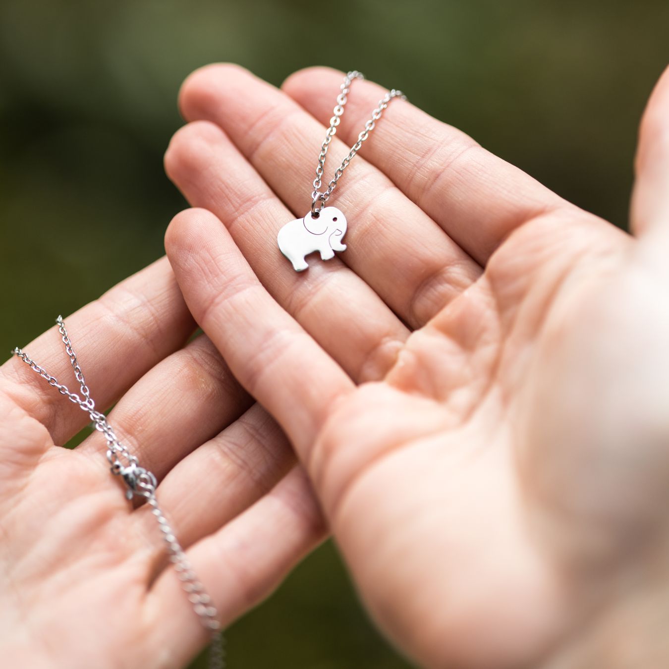 Olifant Ketting - RVS - Zilver - Wijsheid