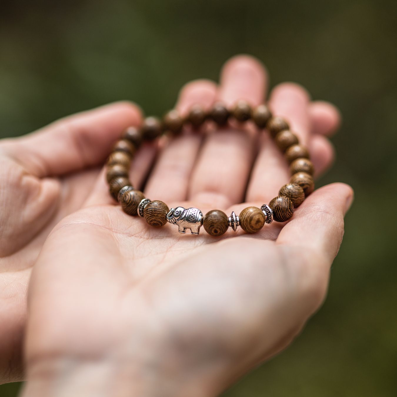 Balans Armband - Wenge Hout - Olifant
