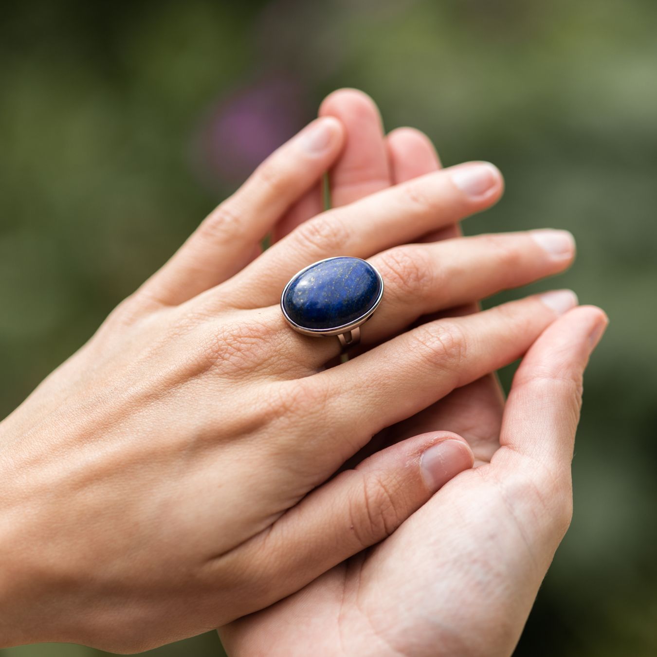 Lapis Lazuli Ring - Cabochon Edelsteen - Vriendschap
