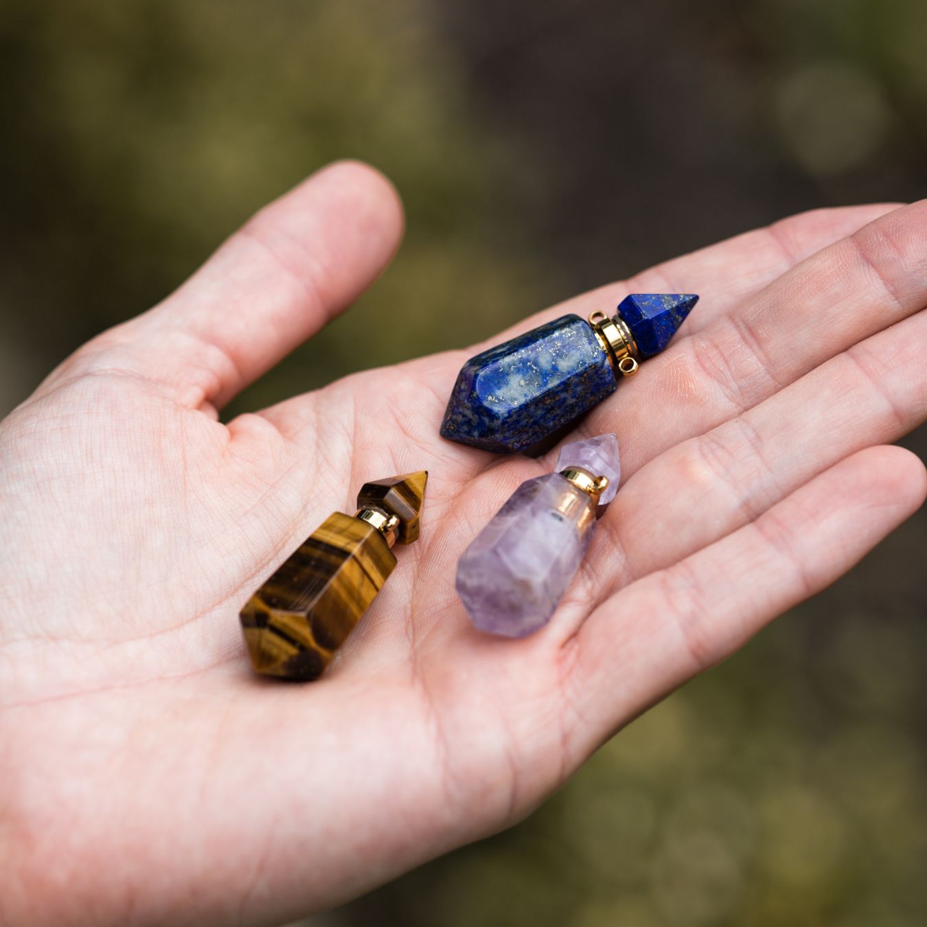 Amethist Ketting Hanger - Edelsteen Elixer - Parfum & As Hanger