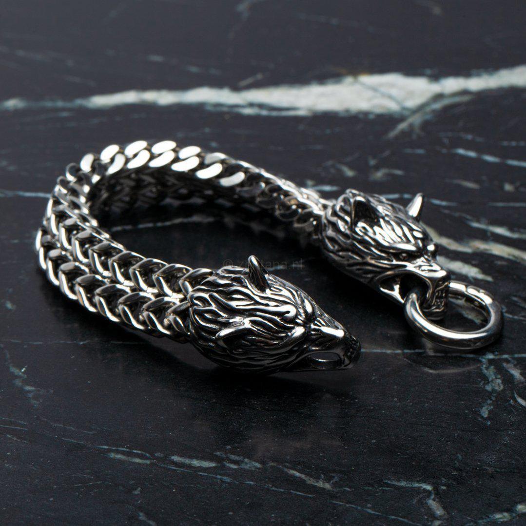 Armband Draak - Gevlochten Armband Ringsluiting - RVS - Macht & Bescherming-Draken armband-19cm-Zentana