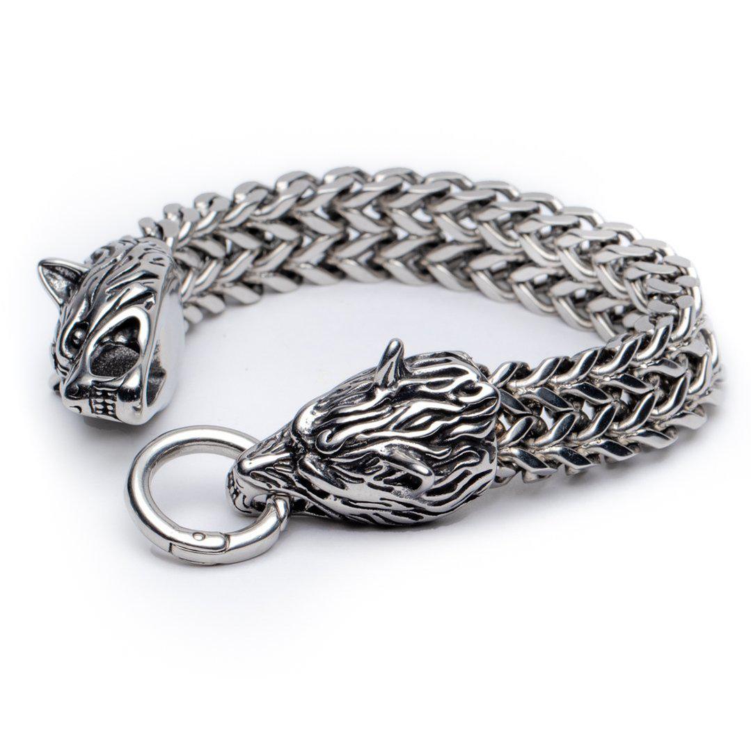 Armband Draak - Gevlochten Armband Ringsluiting - RVS - Macht & Bescherming-Draken armband-19cm-Zentana
