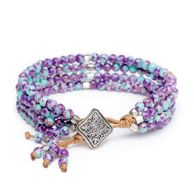 Armband Imperial Jaspis - Edelsteen Armband Mandala Sluiting - Positiviteit-Edelsteen armband jaspis-Zentana