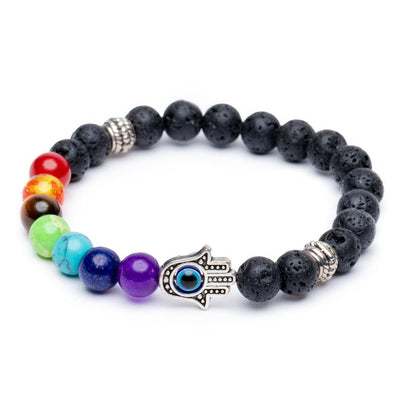 Badu Chakra - Anti Jaloezie - Hamsa Boos Oog-Chakra armband-Zentana