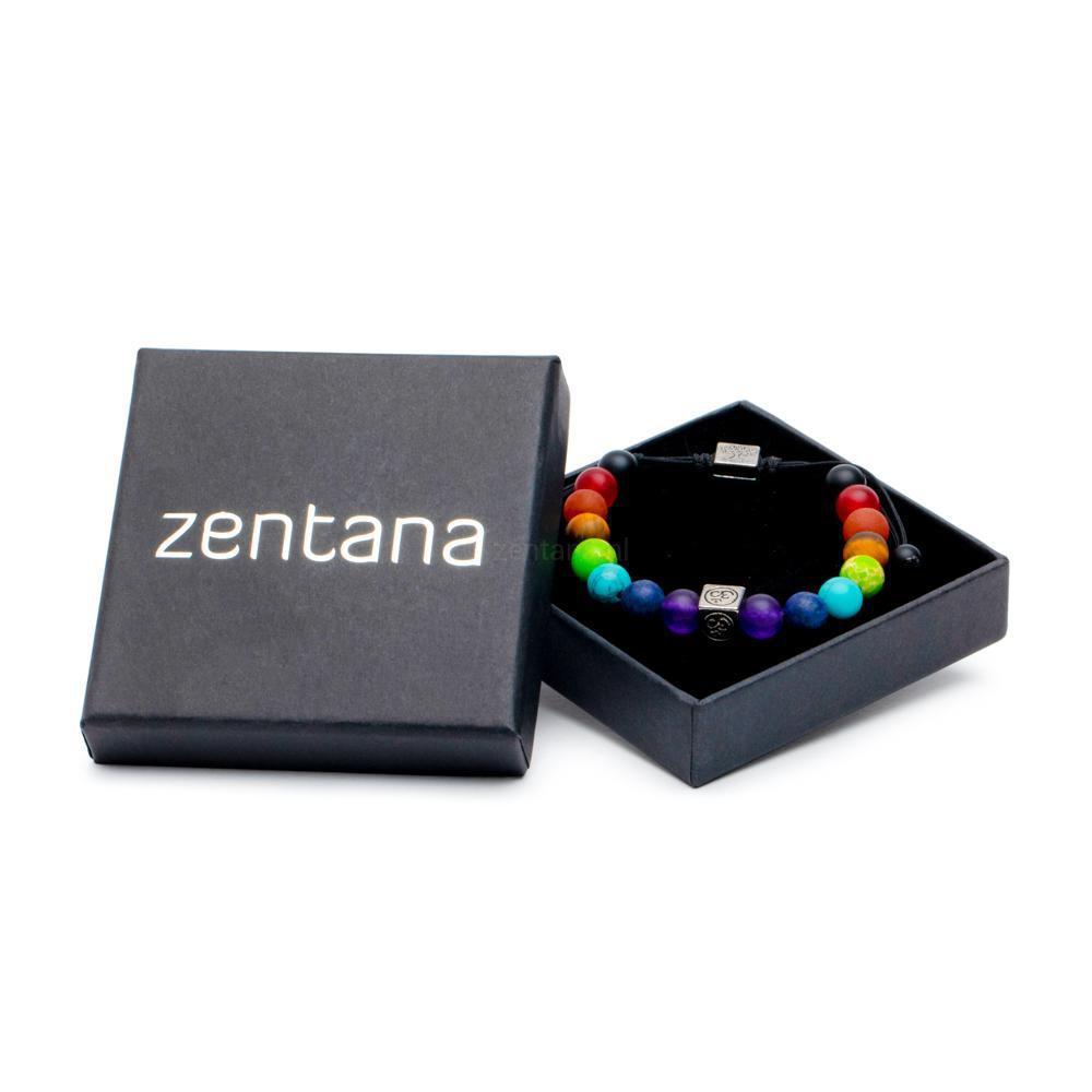 Badu Chakra - Verstelbare Chakra Armband - Zuiverheid-Badu Chakra-Frosted Ohm-Zentana