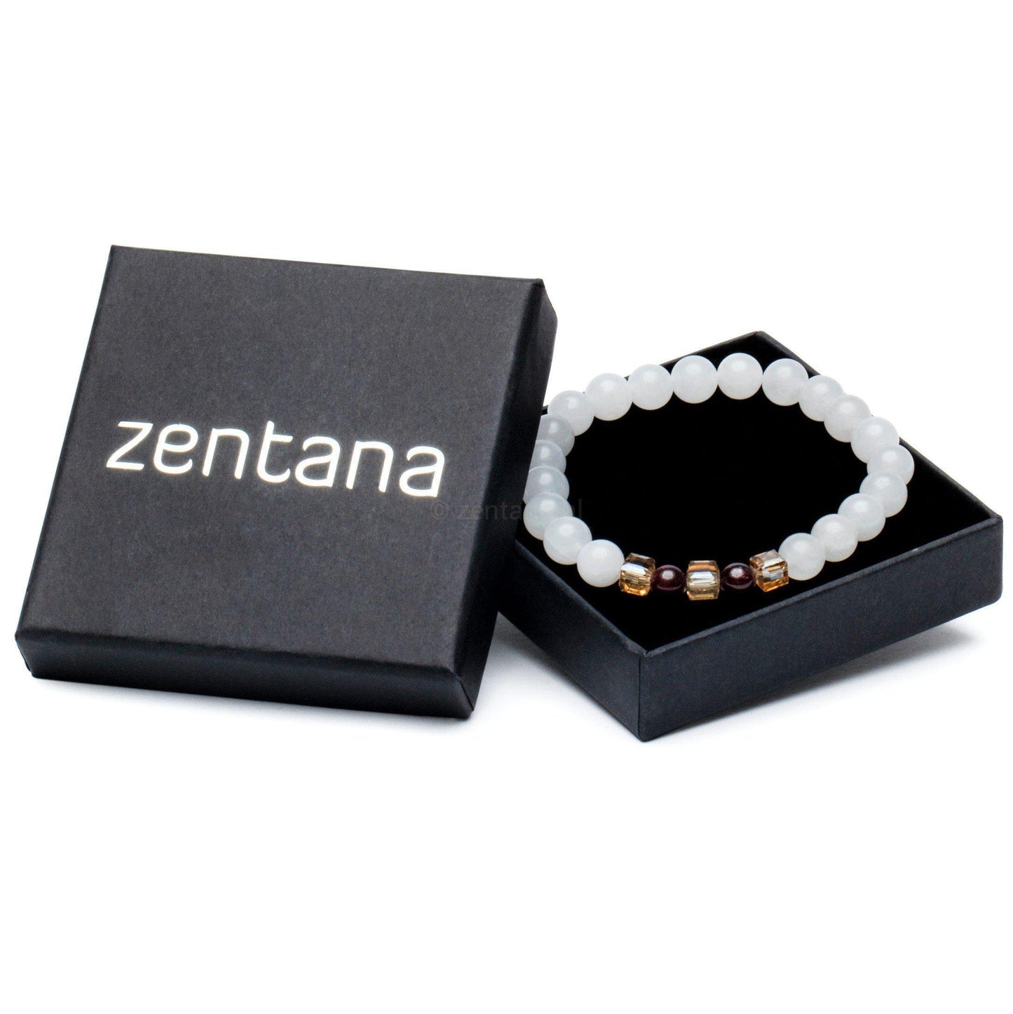 Balans Armband - Chalcedoon & Granaat - Vitaliteit-Chalcedoon armband-Zentana