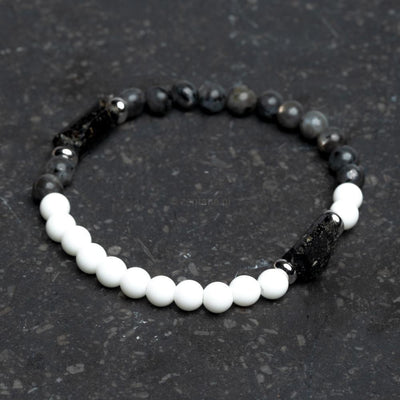 Balans Armband - Chalcedoon & Labradoriet - Ruwe Toermalijn - Creativiteit-Balans armband-Zentana