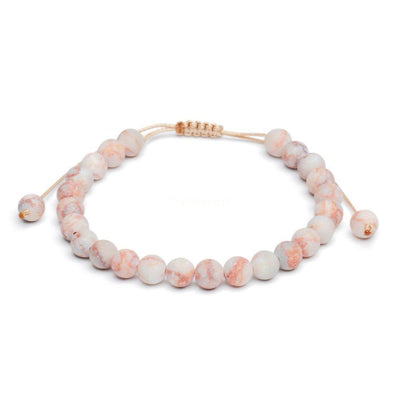 Balans Armband - Frosted Jaspis - Verstelbaar - Daadkracht-Balans armband-Zentana