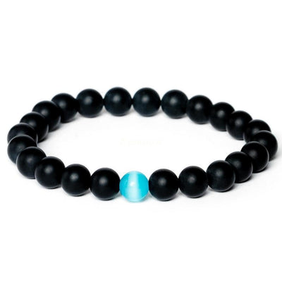 Balans Armband - Frosted Onyx - Focus-Balans armband-17 cm-Zentana