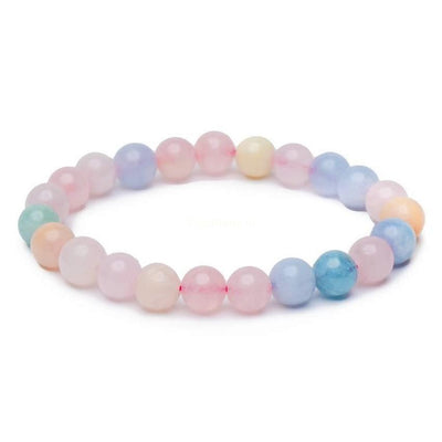 Balans Armband - Natuurlijke Morganiet & Aquamarijn - Pastel - Bewaking-Morganiet armband-Zentana