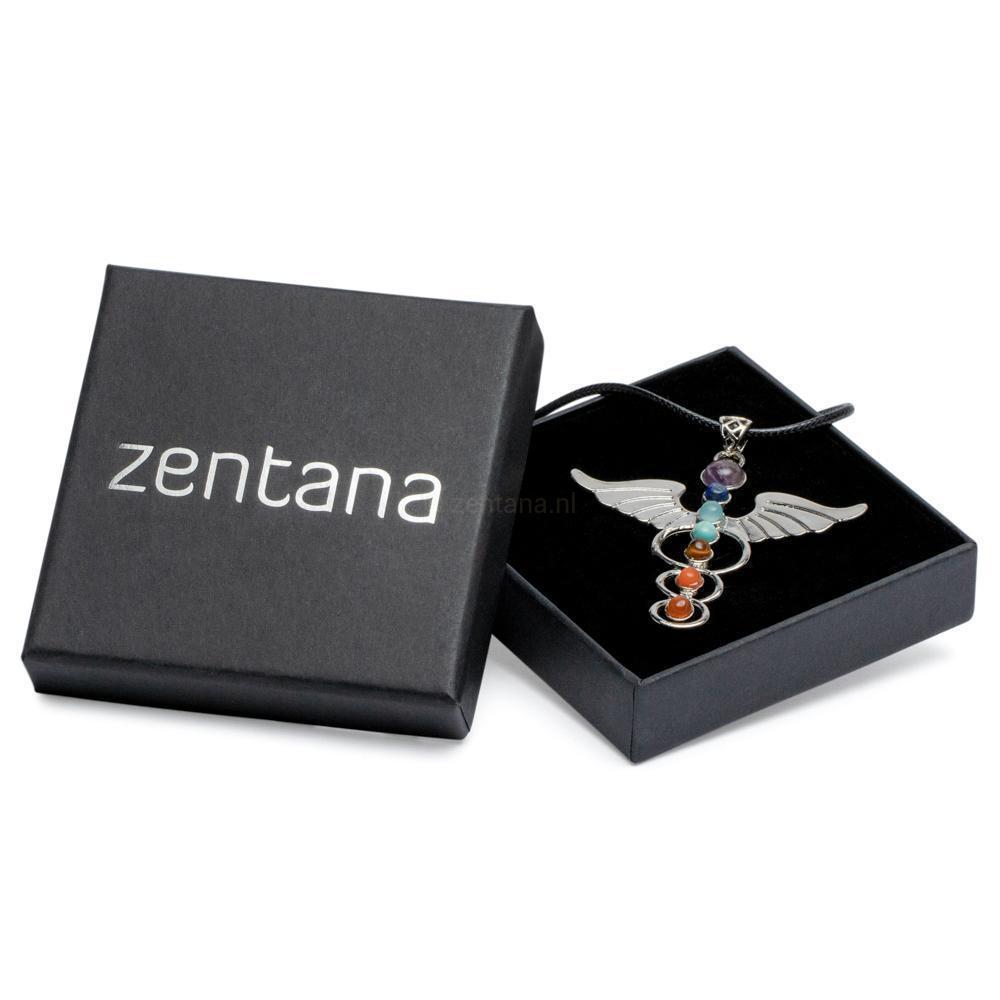 Chakra Edelsteen Ketting - Engel Vleugels 7 Chakra's - Bevrijding-Chakra ketting-Zentana