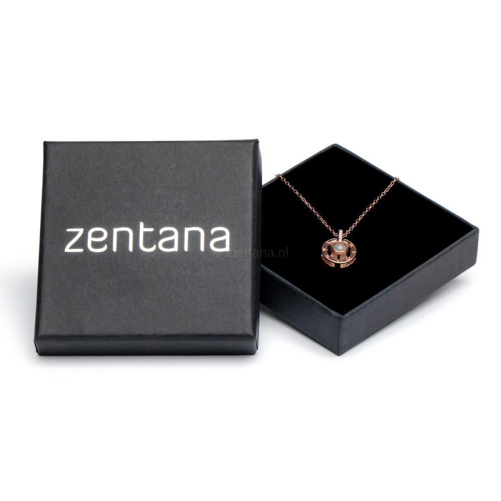 I Love You Ketting - Geheime boodschap - 100 Talen-Liefdesketting-925 Sterling Zilver-Zilver-Zentana