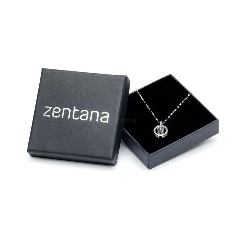 I Love You Ketting - Geheime boodschap - 100 Talen-Liefdesketting-925 Sterling Zilver-Zilver-Zentana